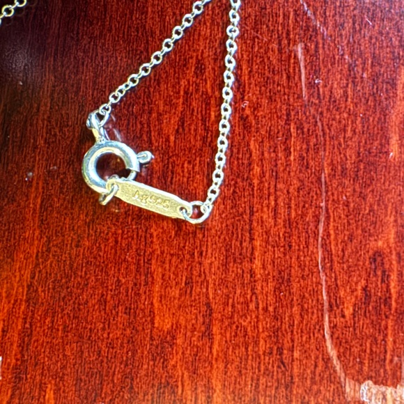 SOLD - Tiffany Mini Double Heart Necklace - Picture 5 of 8